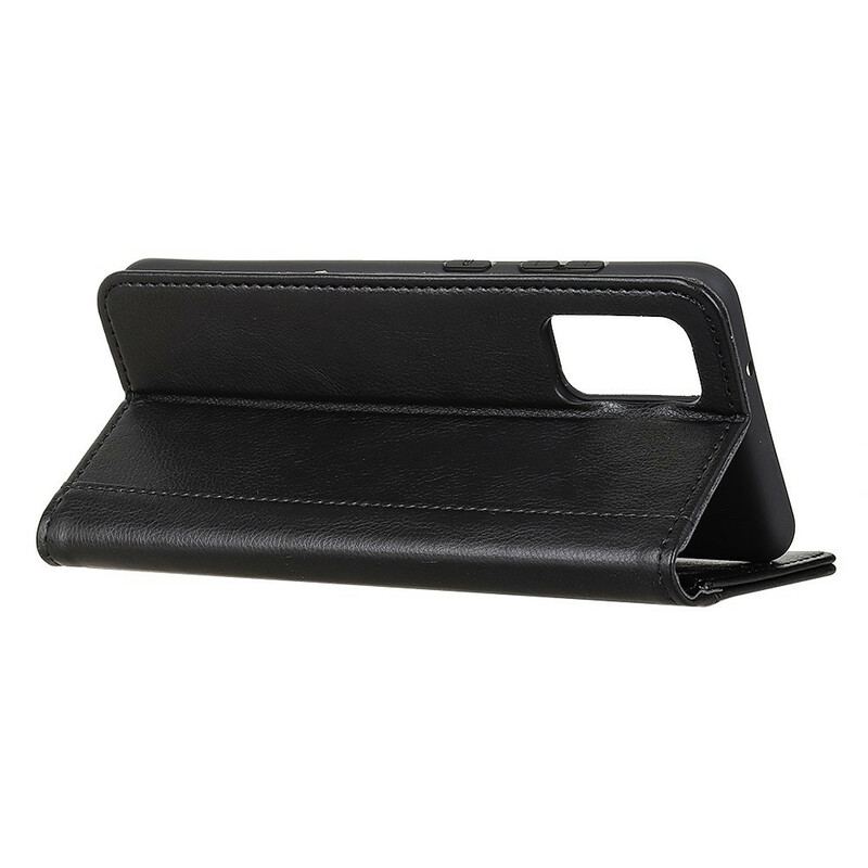 Capa De Celular Para Samsung Galaxy A02s Flip Cor De Couro Dividido Lichia