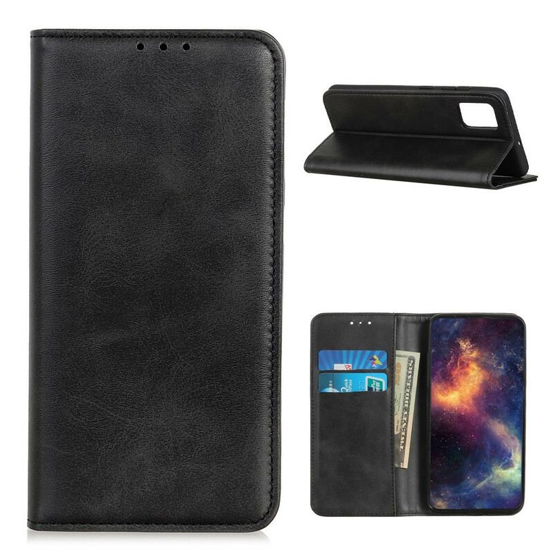 Capa De Celular Para Samsung Galaxy A02s Flip Couro Rachado Elegância