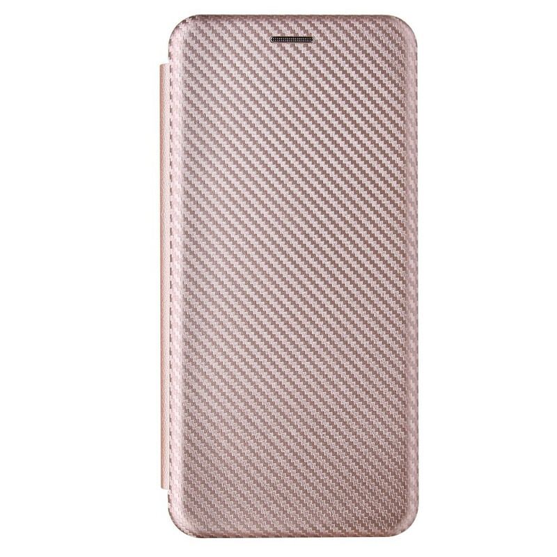 Capa De Celular Para Samsung Galaxy A02s Flip Fibra De Carbono