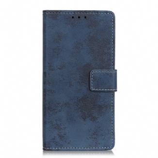 Capa De Couro Para Samsung Galaxy A02s Couro Falso Vintage