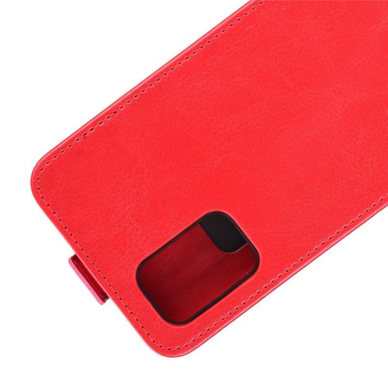 Capa De Couro Para Samsung Galaxy A02s Flip Aba Vertical Efeito Couro