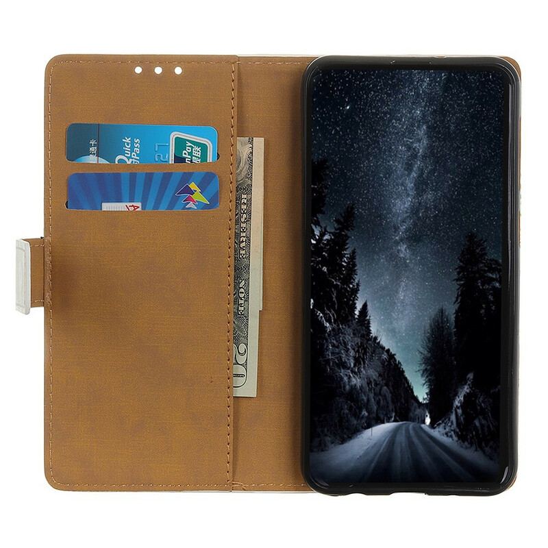 Capa Em Pele Para Samsung Galaxy A02s Gato Viajante