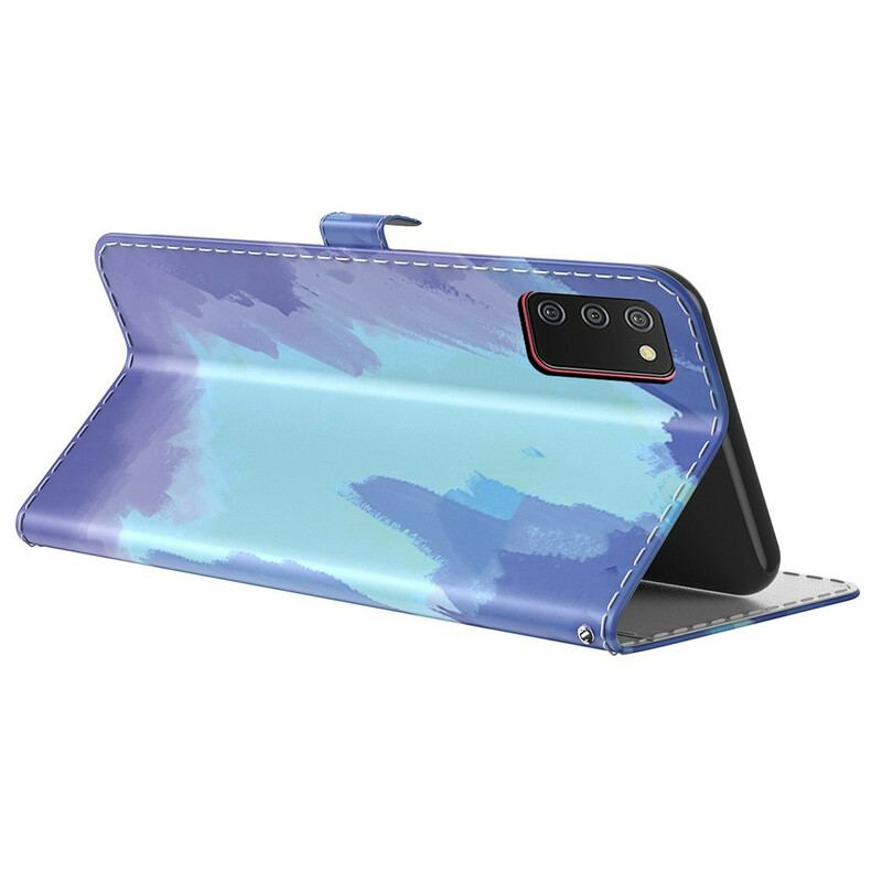 Capa Flip Para Samsung Galaxy A02s Abstrato Colorido