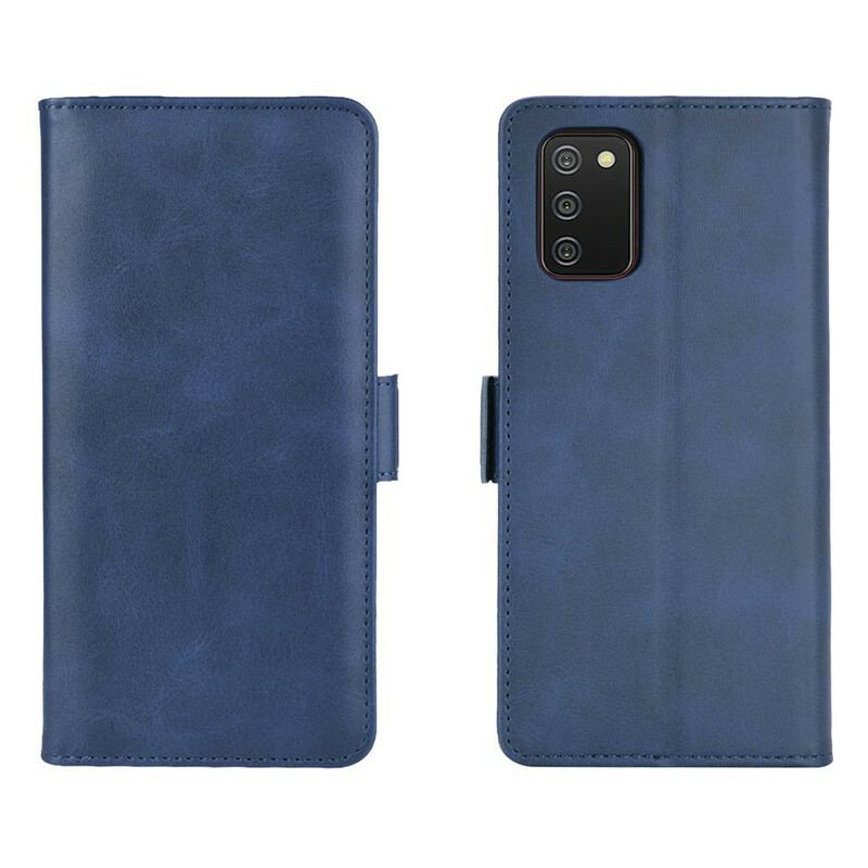 Capa Flip Para Samsung Galaxy A02s De Couro Aba Dupla