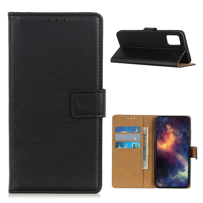 Capa Flip Para Samsung Galaxy A02s Couro Sintético Liso