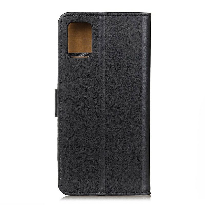 Capa Flip Para Samsung Galaxy A02s Couro Sintético Liso