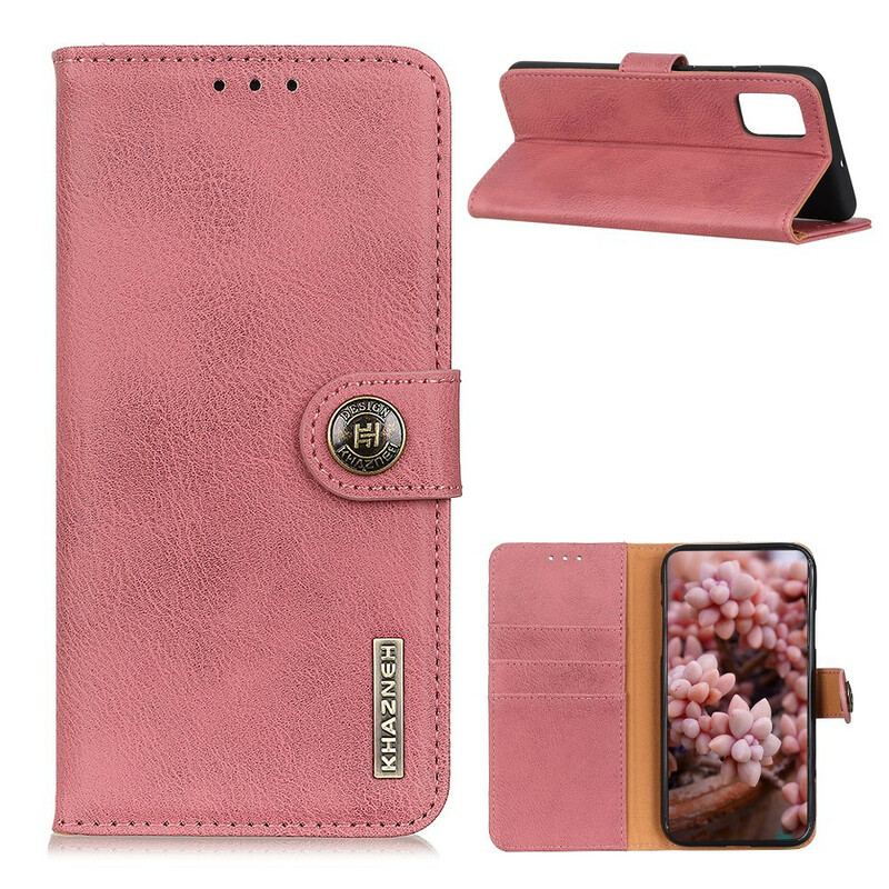 Capa Flip Para Samsung Galaxy A02s Imitação De Couro Khazneh