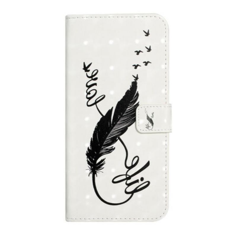 Capa Flip Para Samsung Galaxy A02s Pena Vida E Amor