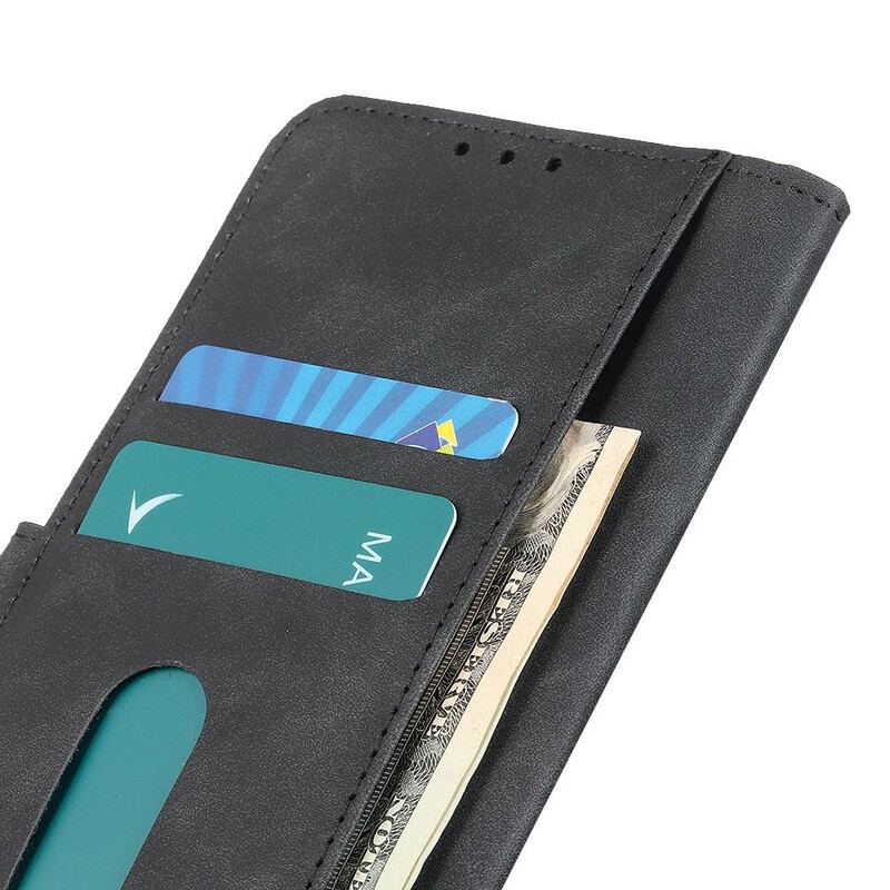 Capa Folio Para Samsung Galaxy A02s Efeito Couro Vintage Khazneh