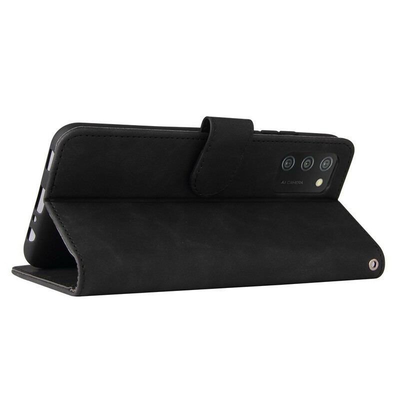 Capa Folio Para Samsung Galaxy A02s Toque De Pele