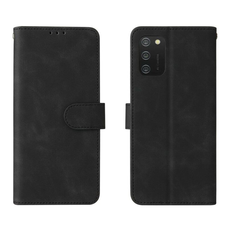 Capa Folio Para Samsung Galaxy A02s Toque De Pele