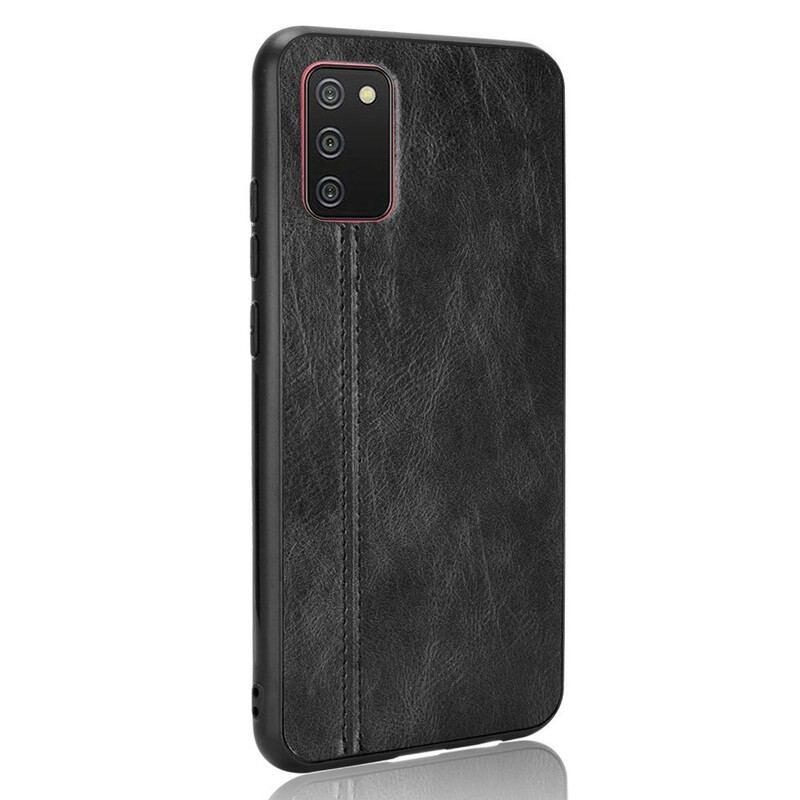 Capa Para Samsung Galaxy A02s Efeito Couro Couture