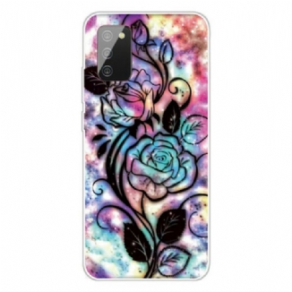 Capa Para Samsung Galaxy A02s Flor Gráfica