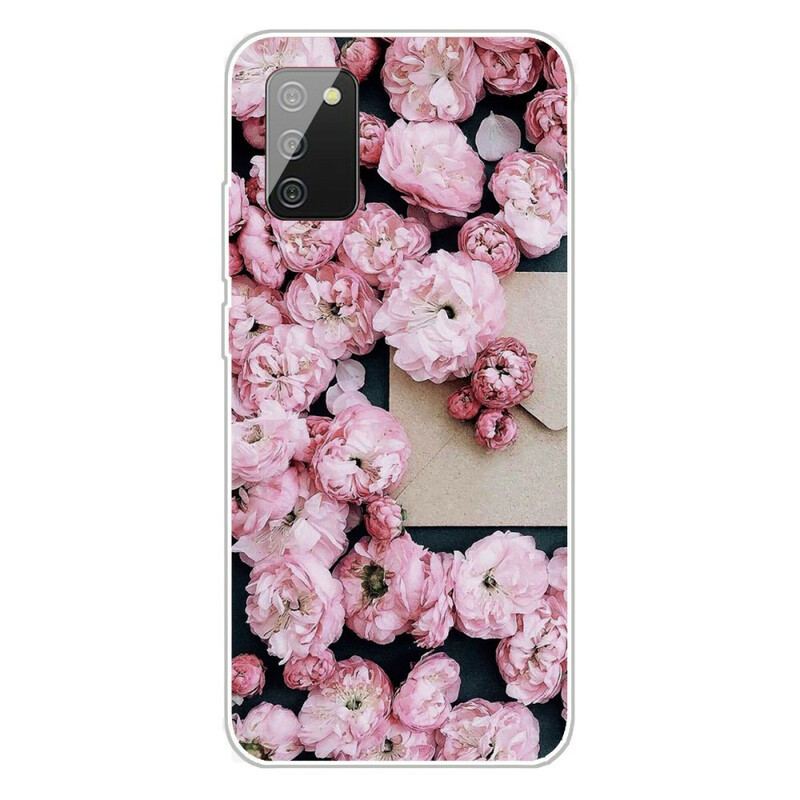 Capa Para Samsung Galaxy A02s Flores Intensas