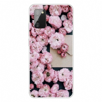 Capa Para Samsung Galaxy A02s Flores Intensas