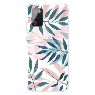 Capa Para Samsung Galaxy A02s Folhas