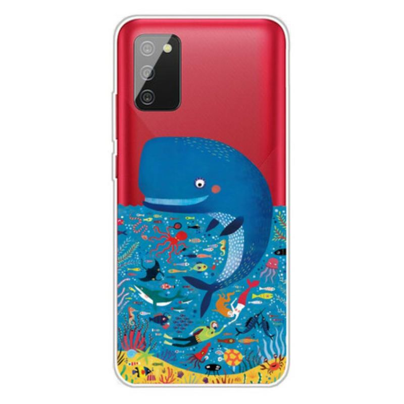 Capa Para Samsung Galaxy A02s Mundo Marinho