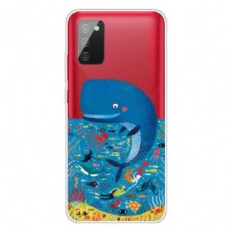 Capa Para Samsung Galaxy A02s Mundo Marinho