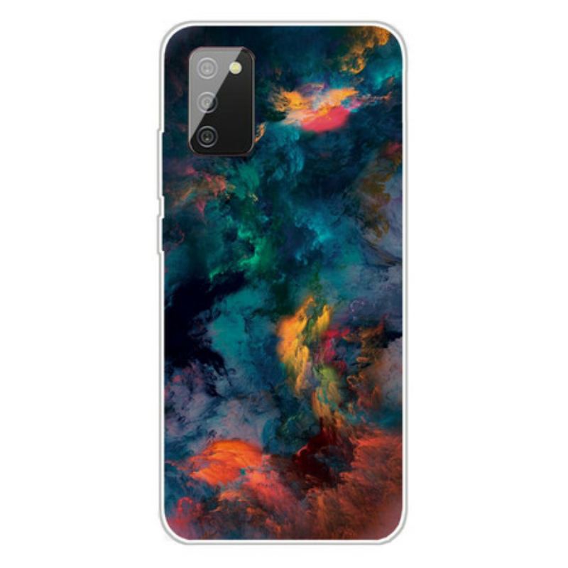 Capa Para Samsung Galaxy A02s Nuvens Coloridas