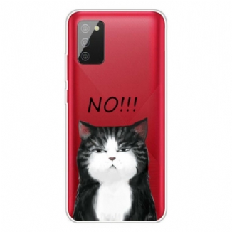 Capa Para Samsung Galaxy A02s O Gato Que Diz Não