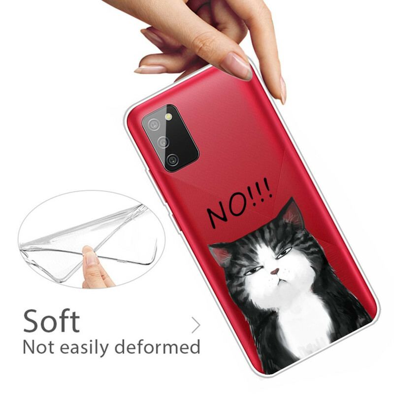 Capa Para Samsung Galaxy A02s O Gato Que Diz Não