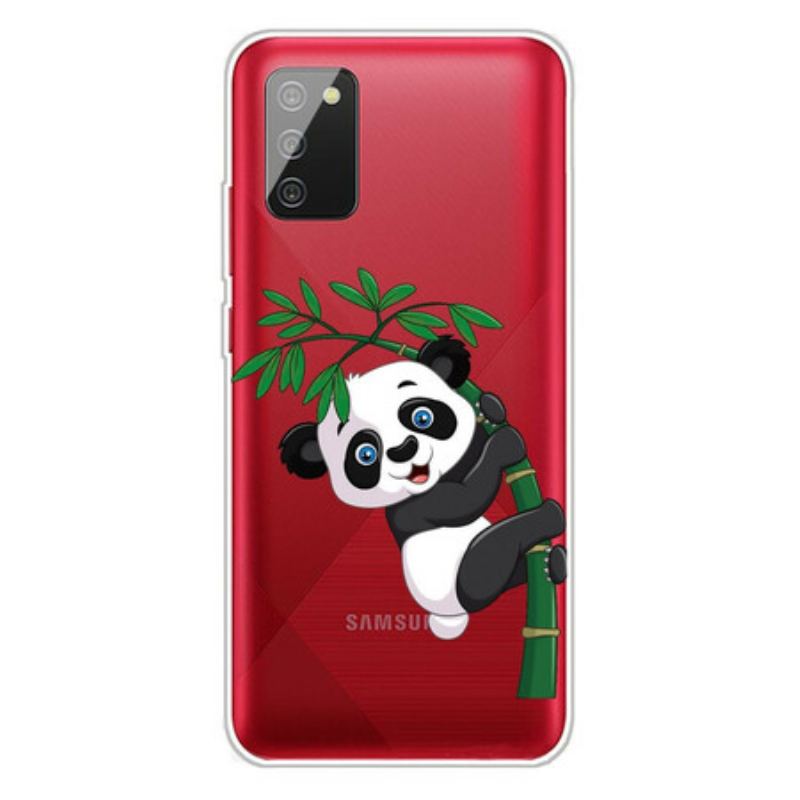 Capa Para Samsung Galaxy A02s Panda Sem Costura Em Bambu