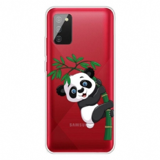 Capa Para Samsung Galaxy A02s Panda Sem Costura Em Bambu