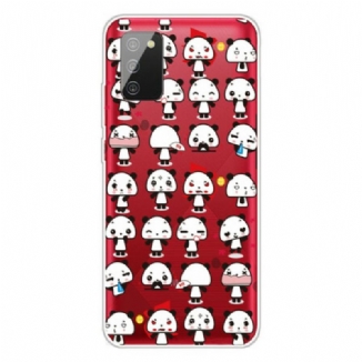 Capa Para Samsung Galaxy A02s Pandas Engraçados Sem Costura