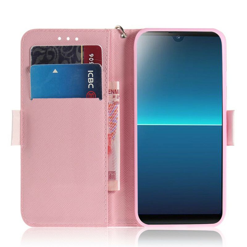 Capa Flip Para Sony Xperia L4 De Cordão Hamsters Tanga