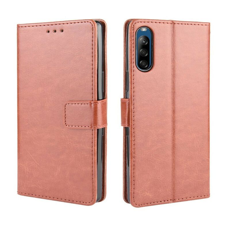 Capa Flip Para Sony Xperia L4 Couro Falso Chamativo