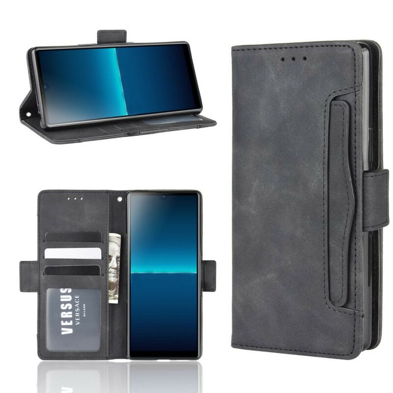 Capa Folio Para Sony Xperia L4 Cartão Múltiplo De Primeira Classe