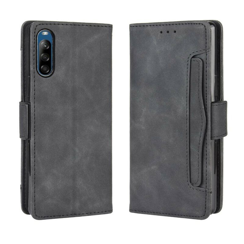 Capa Folio Para Sony Xperia L4 Cartão Múltiplo De Primeira Classe