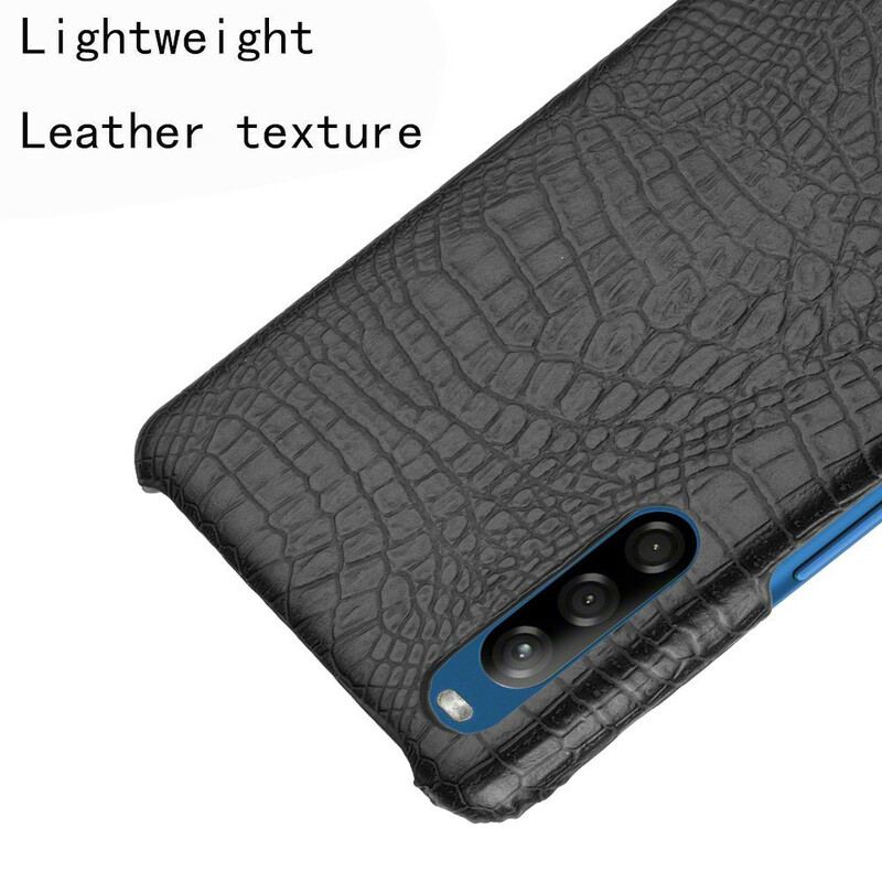 Capa Para Sony Xperia L4 Efeito Pele De Crocodilo