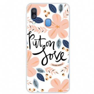 Capa De Celular Para Samsung Galaxy A40 Coloque Amor