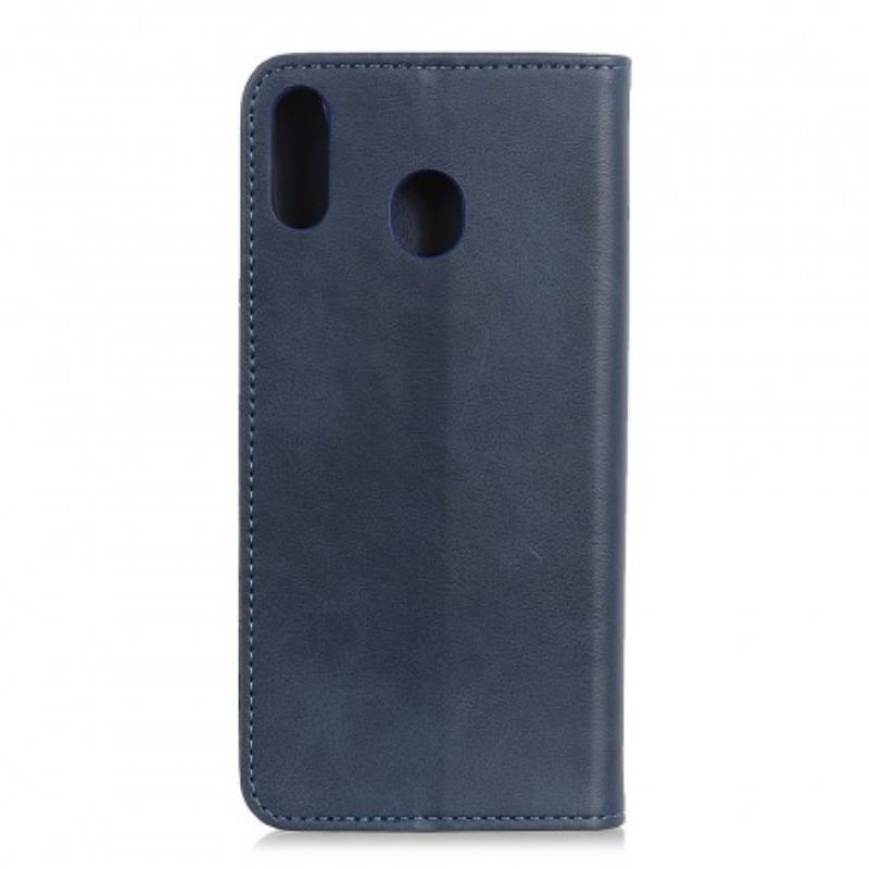 Capa De Celular Para Samsung Galaxy A40 Flip Couro Rachado