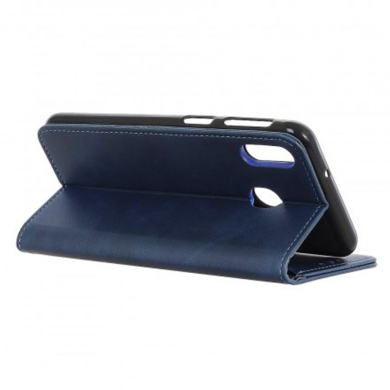 Capa De Celular Para Samsung Galaxy A40 Flip Couro Rachado