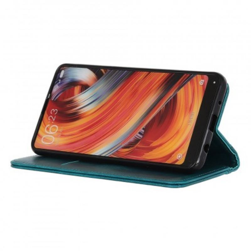 Capa De Celular Para Samsung Galaxy A40 Flip Versão Couro Rachado