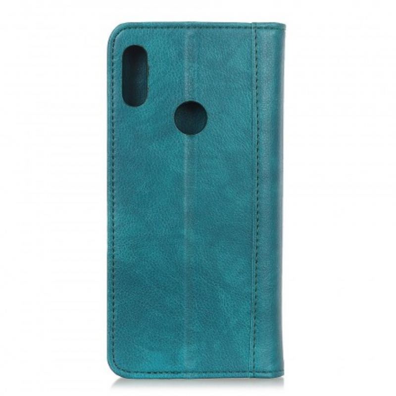 Capa De Celular Para Samsung Galaxy A40 Flip Versão Couro Rachado