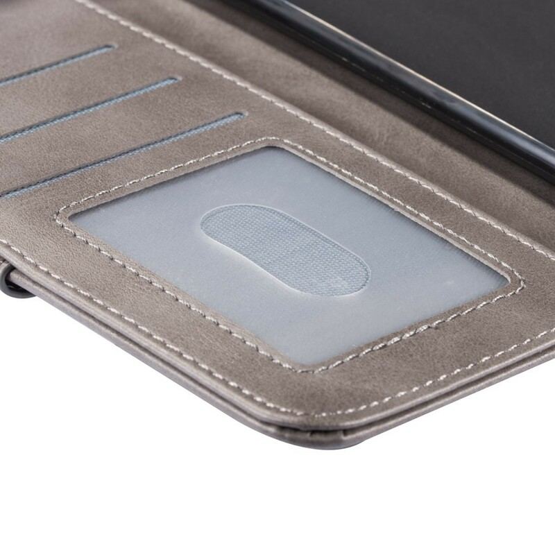 Capa De Couro Para Samsung Galaxy A40 Bolsa Com Cordão