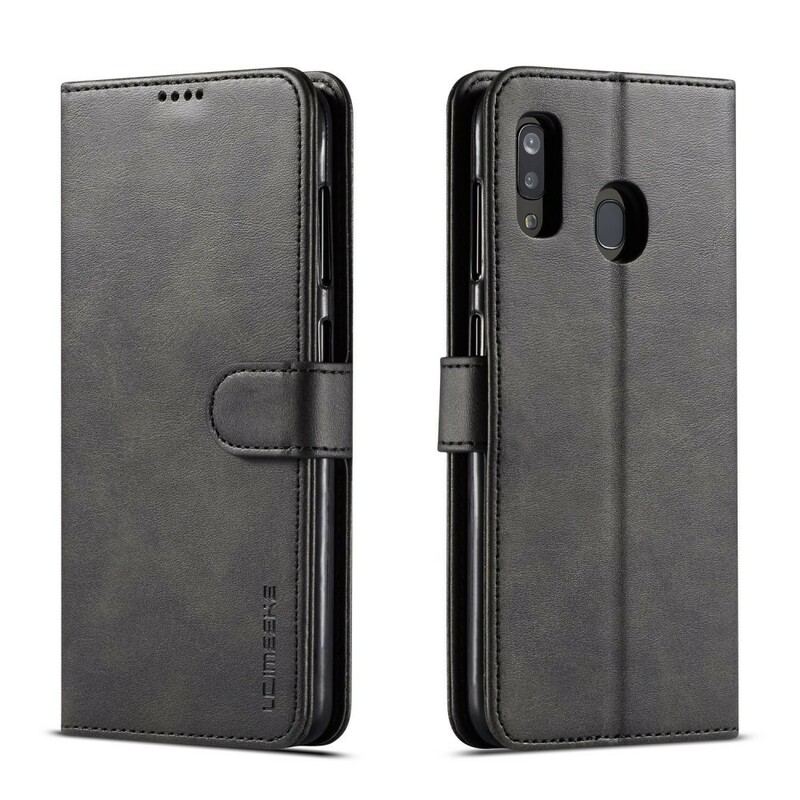 Capa De Couro Para Samsung Galaxy A40 Lc.imeeke Efeito Couro