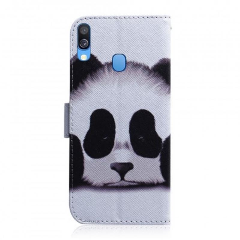 Capa Flip Para Samsung Galaxy A40 Cara De Panda