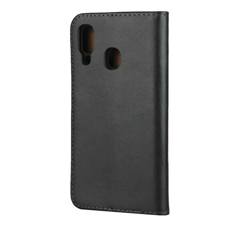 Capa Flip Para Samsung Galaxy A40 Carteira De Couro Genuíno