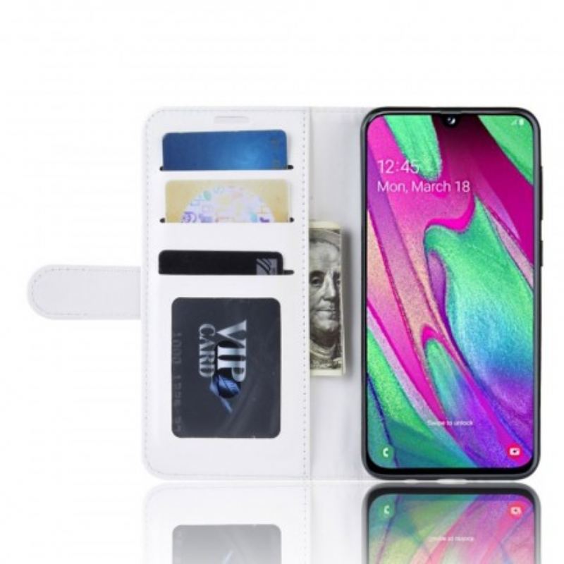 Capa Flip Para Samsung Galaxy A40 Couro Ultra Sintético