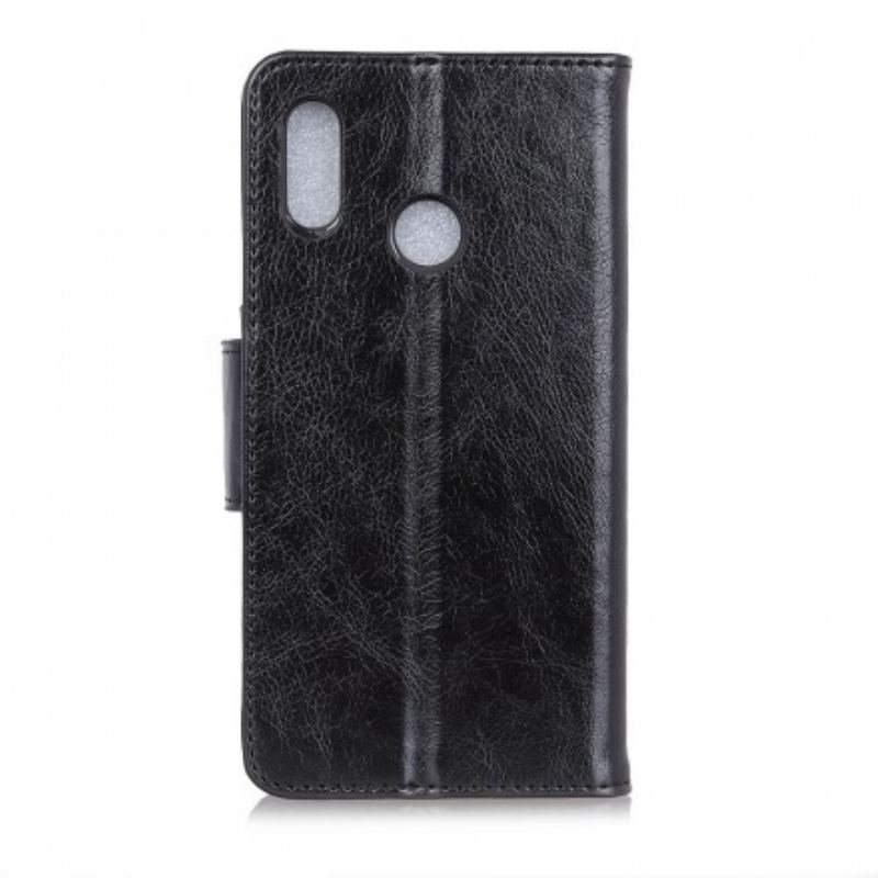 Capa Flip Para Samsung Galaxy A40 Efeito Couro Brilhante