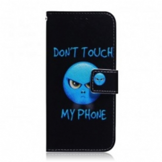 Capa Flip Para Samsung Galaxy A40 Emoji Telefone