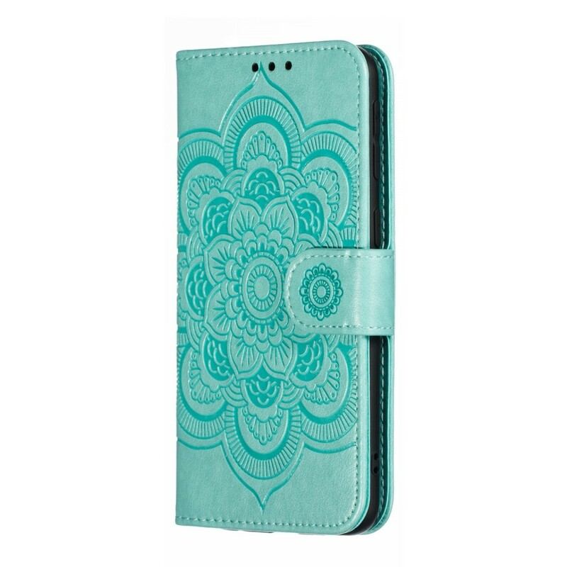 Capa Flip Para Samsung Galaxy A40 Mandala Completa