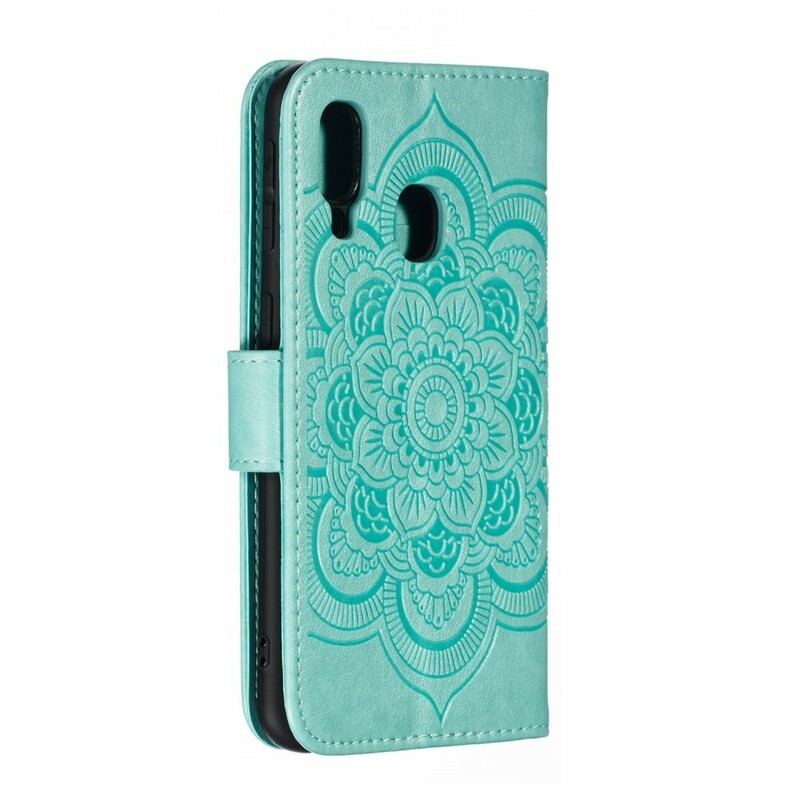 Capa Flip Para Samsung Galaxy A40 Mandala Completa