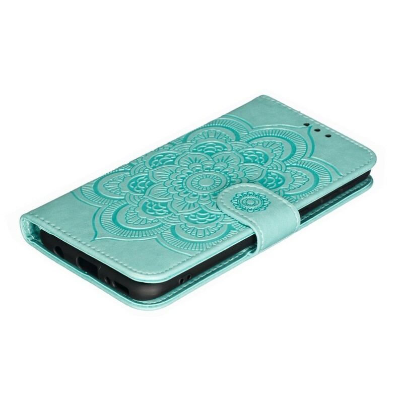 Capa Flip Para Samsung Galaxy A40 Mandala Completa