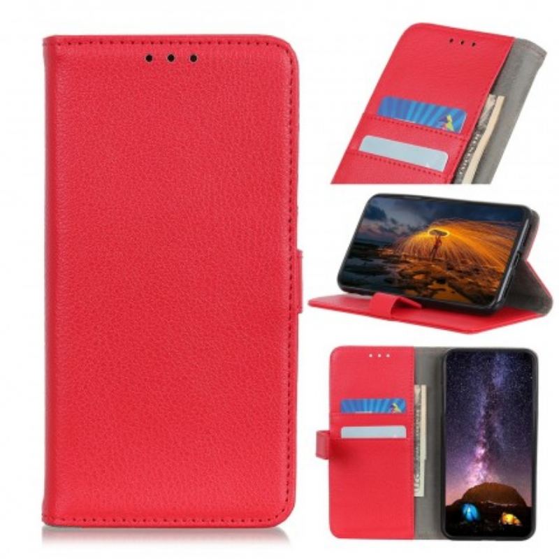 Capa Folio Para Samsung Galaxy A40 Couro Falso Tradicional