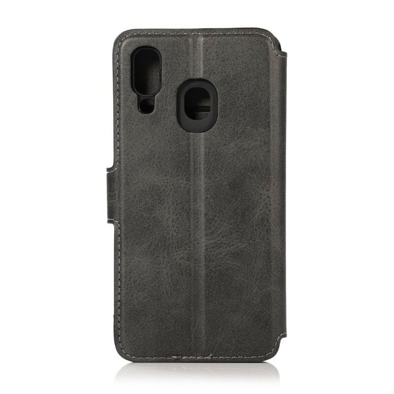 Capa Folio Para Samsung Galaxy A40 Estilo Do Titular Do Cartão